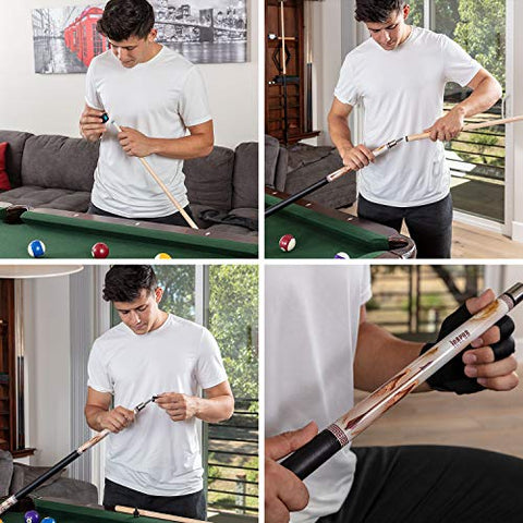 Image of PhoenixHit Pool Cue Stick Set - 58” Long Billiard Cue Stick, 19 Ounces with Accessories Included for a Memorable Billiard Experience in One Kit