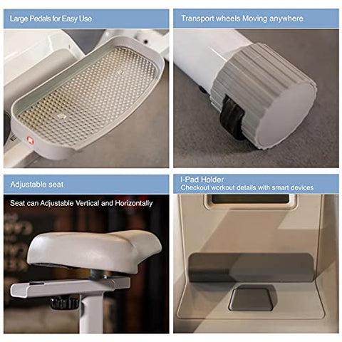 Image of WELCARE MP 6066 Elliptical Cross Trainer with LCD Display, Adjustable SEAT, Hand Pulse Sensor, Adjustable Resistance for Home USE (DIY Installation with Video Call Assistance)