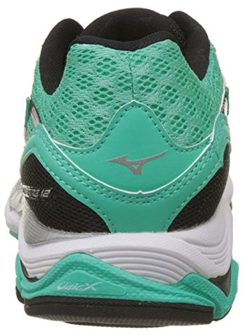 Image of Mizuno Women R614B65 Wave Inspire 12 (W) Green/White/Black Running Shoes-6 UK/India (39 EU) (J1GD164402)