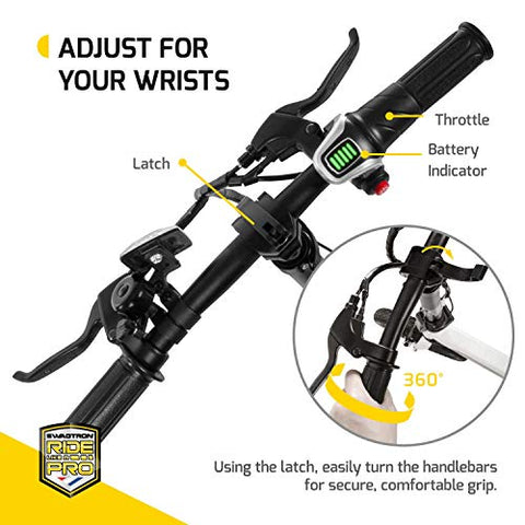 Image of SWAGTRON Aluminum Folding Electric Bike for Kids (Black, 14 Inches Wheels With Frame Size)