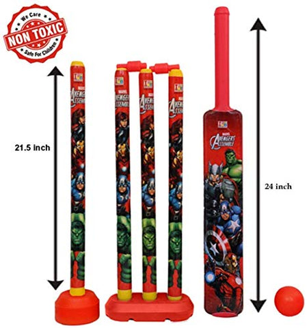 Image of Aastha Enterprise Multicolour Plastic T20 Cricket Set for Kids