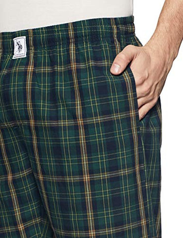 Image of U.S. Polo Assn. Men's Regular Track Pants (I659-GN0-CH_Green Big Check_2XL)