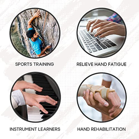 Image of SOLARA Hand Gripper Set of 5, Finger exercise equipment Hand Grip for Gym, Hand Grip strengthener & Hand Exercise equipment | Mobile app with 5 eBooks and 50 plus Videos