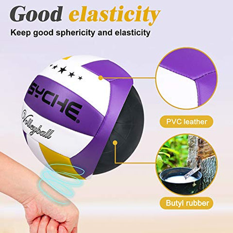 Image of Wisdom Leaves Beach Volleyball Soft Touch Volleyball Balls for Outdoor/Indoor Games Official Size 5