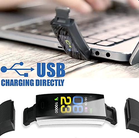 Image of Fitness Band ID115 Bluetooth Smart Band Watch with Waterproof Body Functions Like Steps & Calorie Counter, Call Reminder Activity Tracker