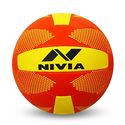 Image of Nivia Throw Ball, Size 5 (Yellow/Red)