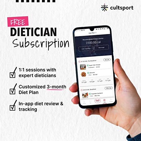Image of Cultsport smartcross b1 Bluetooth Enabled Elliptical Cross Trainer, Max Weight: 120kg, Free at Home Installation, Trainer Led Sessions by Cultsport