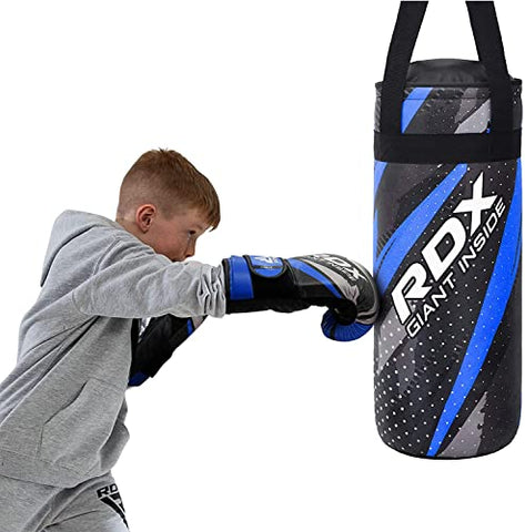 Image of RDX Kids Punching Bag and Gloves for Training Boxing, Junior Filled Heavy Punch Bag Set for Youth Kickboxing, Grappling, MMA, Muay Thai, Martial Arts, Karate, BJJ and Taekwondo, Comes in 2FT