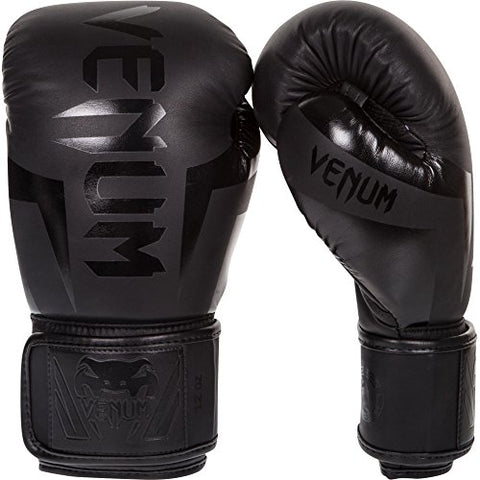 Image of Venum US-VENUM-1392-14oz-Black Elite Boxing Gloves, Men's 14oz (Matte/Black)