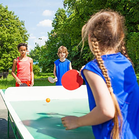 Image of Sportneer Table Tennis Set, Red and Black Double-Sided Table Tennis Set of 4 Rackets and 8 Balls and 2 Storage Bag and 1 Net for Children Adult Advanced Home Team Indoor or Outdoor Play,Best Gift for Boys and Girls