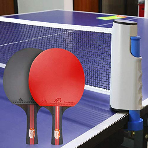 Image of Number-one Ping Pong Set Portable Table Tennis Set Ping-Pong Game Pingpong Racket Set for Table Tennis Training with 4 Table Tennis Bats/Rackets/Paddles, 8 Ping-Pong Balls, 1 Retractable Table Tennis