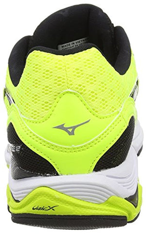 Image of Mizuno Men R613B53 Wave Inspire 12 Yellow/Silver/Black Running Shoes-6 UK/India (39 EU) (J1GC164407)