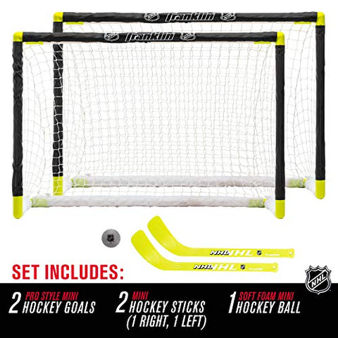 Image of Franklin Sports 4700400 NHL Mini Hockey 2 Goal Set