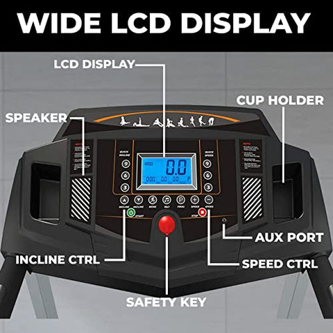 Image of Durafit - Sturdy, Stable and Strong Solid 2.0 HP (Peak 4.0 HP) AC Motor Semi - Commercial Treadmill