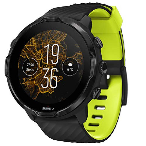 Image of SUUNTO 7 Black Lime, GPS Versatile Sports Watch with Google Wear OS, 24x7 Activity and Sleep Tracking