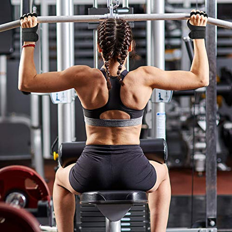 Image of Sportneer Gym Gloves with Wrist Support Grip and Breathable Glove Design Used for Weight Lifting, Pull Up, Crossfit, Cycling, Driving, Fitness, Gym Training(L)