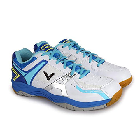 Image of Victor Men Blue / White Badminton Shoe - UK 6.5