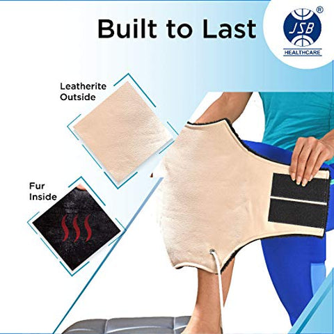 Image of JSB H11 Electric Heating Pad for Knee Pain Relief Orthopedic Heat Belt (Free Size)