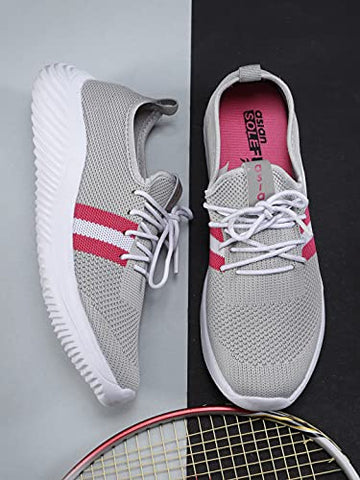 Image of ASIAN Women's (Angel_04) Running Shoes for Women I Sport Shoes for Girl with Eva Sole for Extra Jump I Casual Sneaker Shoes for Women's Grey