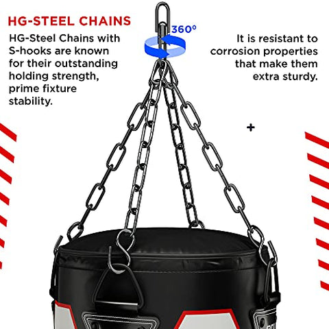 Image of RDX Punching Bag for Boxing Training - Filled Heavy Bag Set with Punch Gloves and Hanging Chain - Great for Grappling, MMA, Kickboxing, Muay Thai, Karate, BJJ and Taekwondo - Available in 4FT 5FT