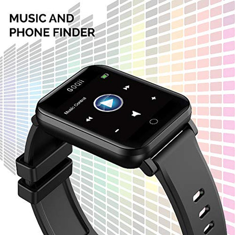 Image of GOQii Smart Vital Fitness SpO2, Body Temperature and Blood Pressure Tracker + Vital 4.0 SpO2, with 3 Months Personal Coaching