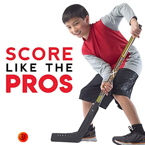 Image of Franklin Sports Street Hockey Set - NHL - Goalie and Player Sticks and Ball