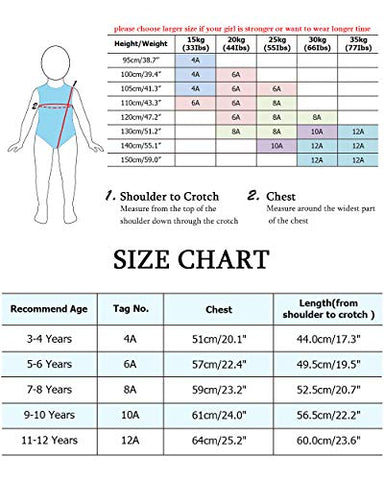 Image of BAOHULU Gymnastics Leotards Little Girls Shiny Black Blue One-Piece Dance Outfit Athletic Bodysuit (Purple, 7-8 Years)