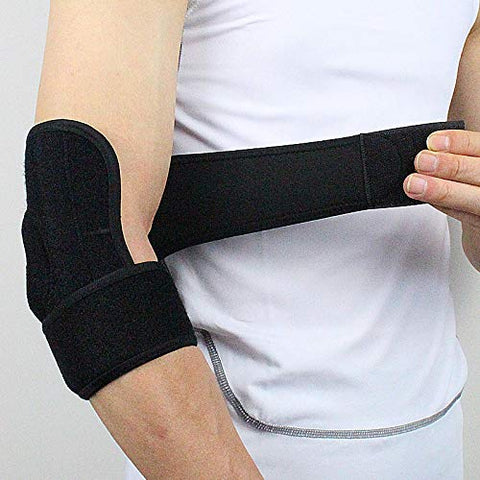 Image of SKUDGEAR Adjustable Elbow Support Brace, Perfect Strap Sleeve for Pain Relief, Sports, Gym Workout for both Men and Women (Free Size)