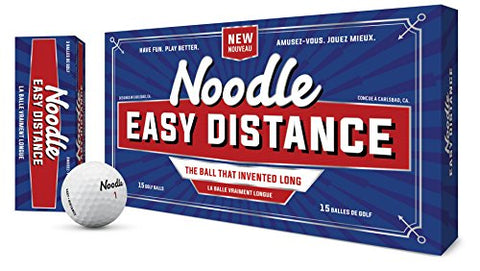 Image of TaylorMade Noodle Easy Distance Golf Balls - White (Pack of 15 Balls)