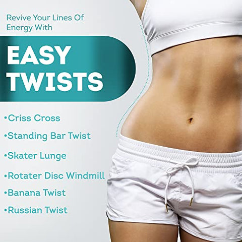 Image of LivEasy Fitness Tummy Twister, Abdominal ABS Exerciser Body Toner-Fat Buster Oblique Workout Perfect Waist Trimmer Home Gym Equipment for Men and Women(Multicolor)