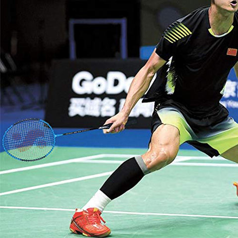 Image of Silver's SB-100 Combo-2 (2 B/Badminton Rackets with 1 Full Cover + 2 Pcs Plastic Shuttle) Green-Blue, Steel