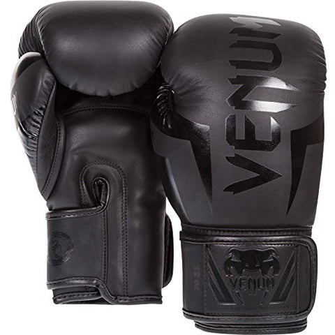 Image of Venum US-VENUM-1392-14oz-Black Elite Boxing Gloves, Men's 14oz (Matte/Black)