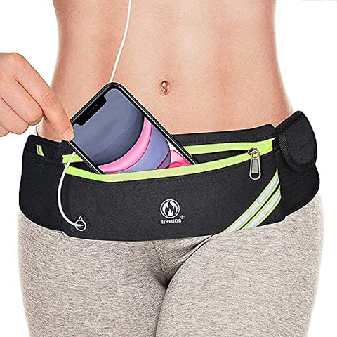 Image of Running Belt for Women Men, Water Resistant Runners Belt Fanny Pack - Waist Bag Belt Pack Pouch for Workout, Jogging, Fitness - Adjustable Running Phone Holder for All Kinds of iPhone Samsung Android
