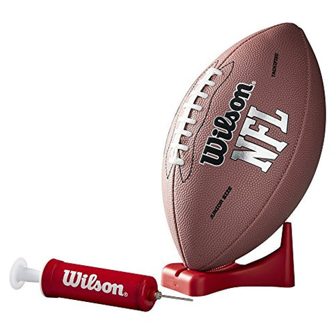 Image of Wilson WTF1414PT NFL MVP Junior Football w/Pump & Tee