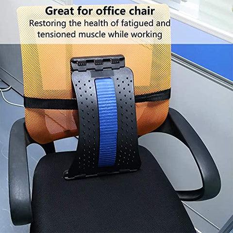 Image of Marklif Magic Back Braces Stretching Device for Bed, Chair & Car, Multi-Level Lumbar Support Stretcher for Lower and Upper Muscle Pain Relief
