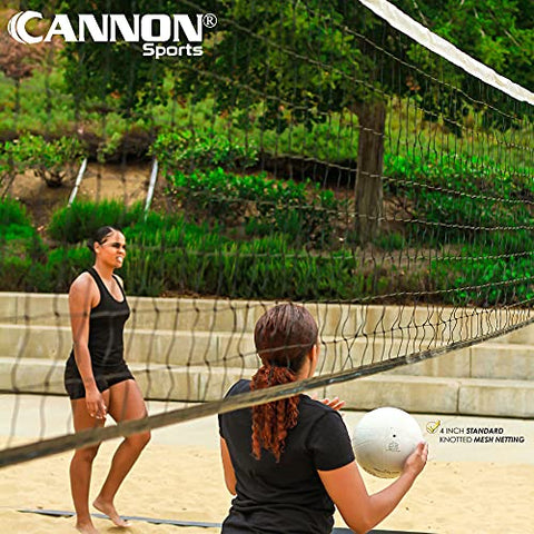 Image of CSI Cannon Sports 32-ft Competition Volleyball Net with Vinyl Coated Steel Cable