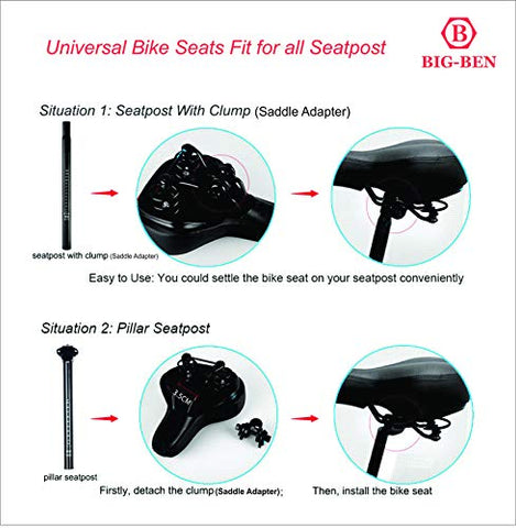 Image of BIG-BEN 23275 Bike Seat for Men and Women