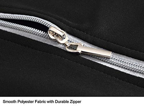 Image of TBMPOY Men's 2 Piece Jacket & Pants Woven Warm Jogging Gym Activewear(Black/Grey,US S)