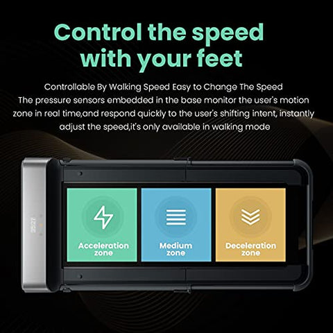 Image of SPARNOD FITNESS STH-3050 5.5 HP Peak Motorised Under Desk Walking Pad Treadmill for Home Use Pre-Installed with Interactive LED Display, Foot Sensing Speed Control, Remote and App Control (Black)