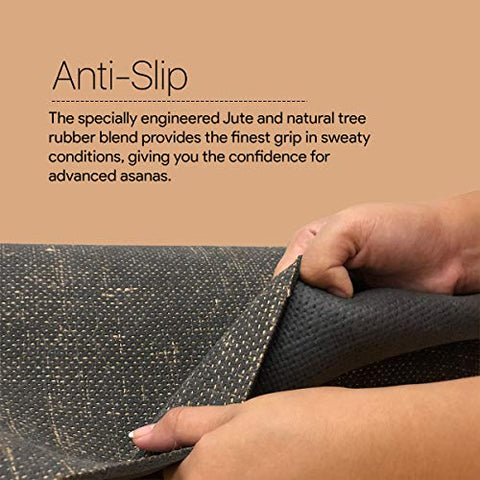 Image of Ida Yog Eco-Friendly Yoga Mat Sturdy Top Layer, Anti-Slip, Right Thickness (4 Millimeters) Bhoomi Practice mat in Cobalt Blue