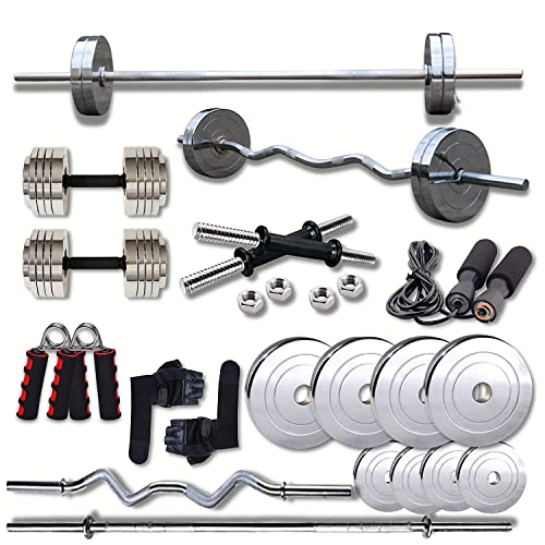 HASHTAG FITNESS dumbbles set for home steel weights gym