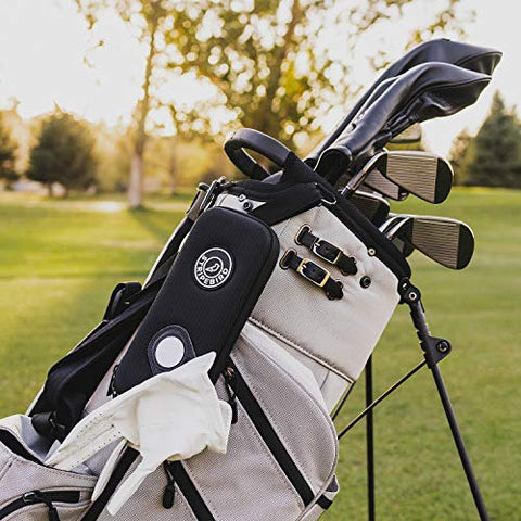 Image of Stripebird - Golf Performance Gloves Holder Case (Major Red) - Protect and Keep Golf Gloves Dry - Moisture Free Storage Design - Includes Golf Bag Clip for Golfers