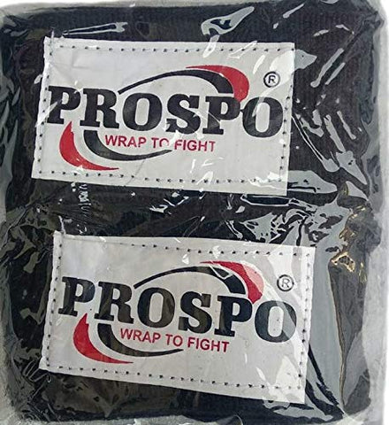 Image of PROSPO Boxing Mexican Stretch/Handwraps/Spandex Bands/Hand Bandage/Protectors/Muay Thai/MMA/Kick Boxing/Cross Fit/Aerobics/Punch Bag Training/Speed Ball Training/ 180" - (Pack of 1 Pair)