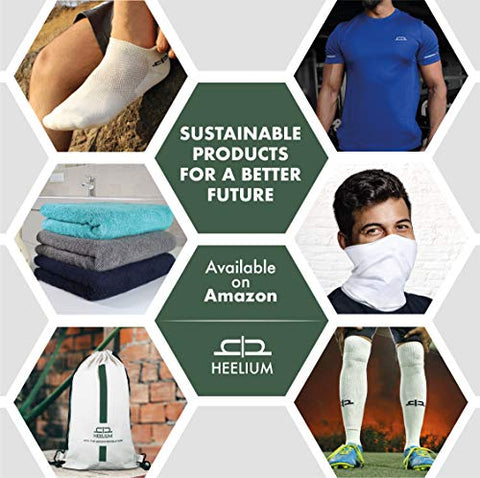 Image of Heelium Bamboo Bath Towel - 400 GSM, Ultra Soft, Quick Dry, Lightweight & Odour Free, 140 x 70 cm, Pack of 1, Grey
