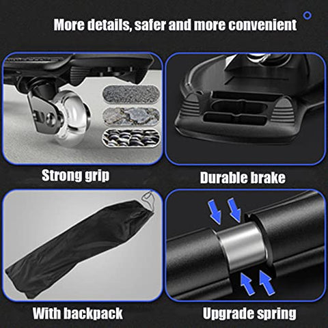 Image of Tec Tavakkal® Wave Board, Skate Board 31 x 8 Inch with Carry Bag LED Flash Colourful Lights on Wheels Upto 100 KG - Blue