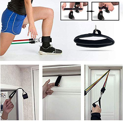 Image of Fit Mammal Resistance Band Set- Warranty for Life- Resistance Bands for Workout for Men & Women- Heavy Resistance Tube & Stretch Band for Exercise- 50+ Exercise Bands E-Book