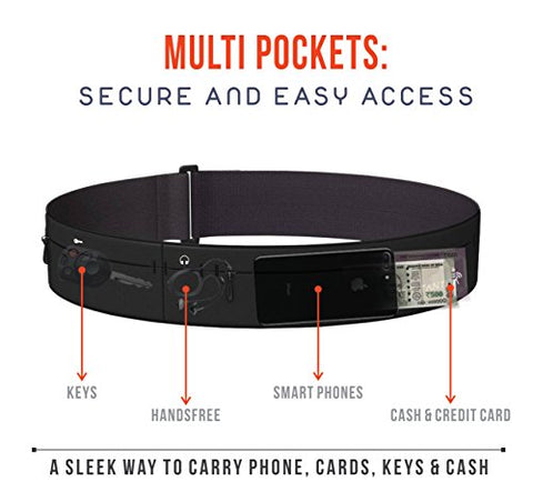 Image of TANTRA Men's and Women's Sports Running , Gym Mobile Pouch, Workout Waist Belt (S, M, L, XL/M / 27.5-31)