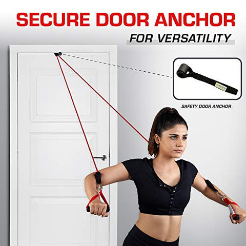 Image of SOLARA Unbreakable Resistance Band for Exercise (11 pcs) - 100% Natural Latex Fitness Band- Resistance Bands for Workout for Men & Women, eBook & 20 Videos Included - 2 yr Warranty