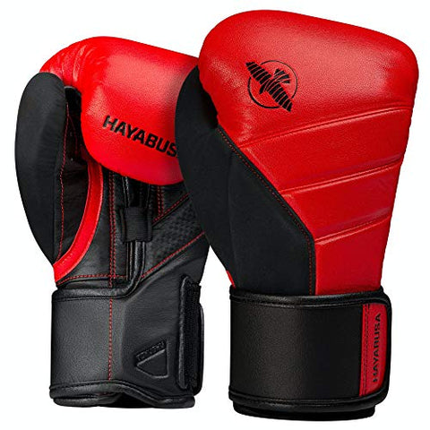 Image of Hayabusa T3 Boxing Gloves - Red/Black, 12oz