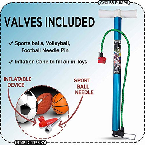 Image of Livo Cycle Pump Durable and Heavy Nylon Material | Multicolor with Football Pin Free